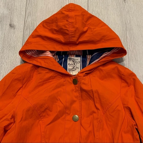 Anthropology TULLE Orange Hooded Lined Jacket - Picture 3 of 10